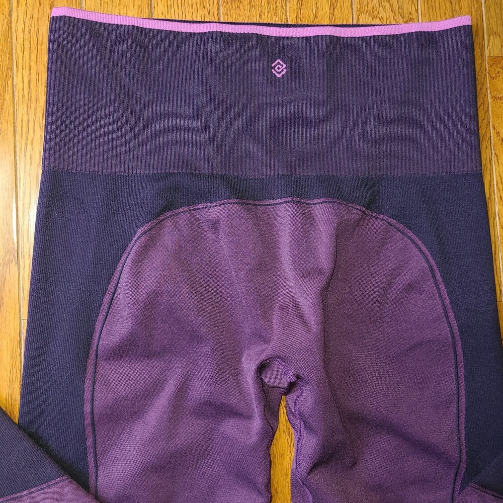 NWOT ThirdLove High Rise Purple Flex Seamless Compression Leggings XL Nylon Mix - Picture 7 of 7